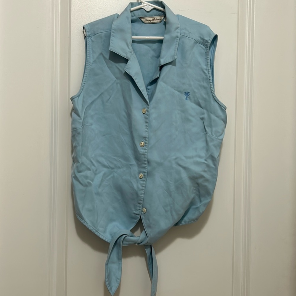 Tommy Bahama- Vintage front-tie tank top